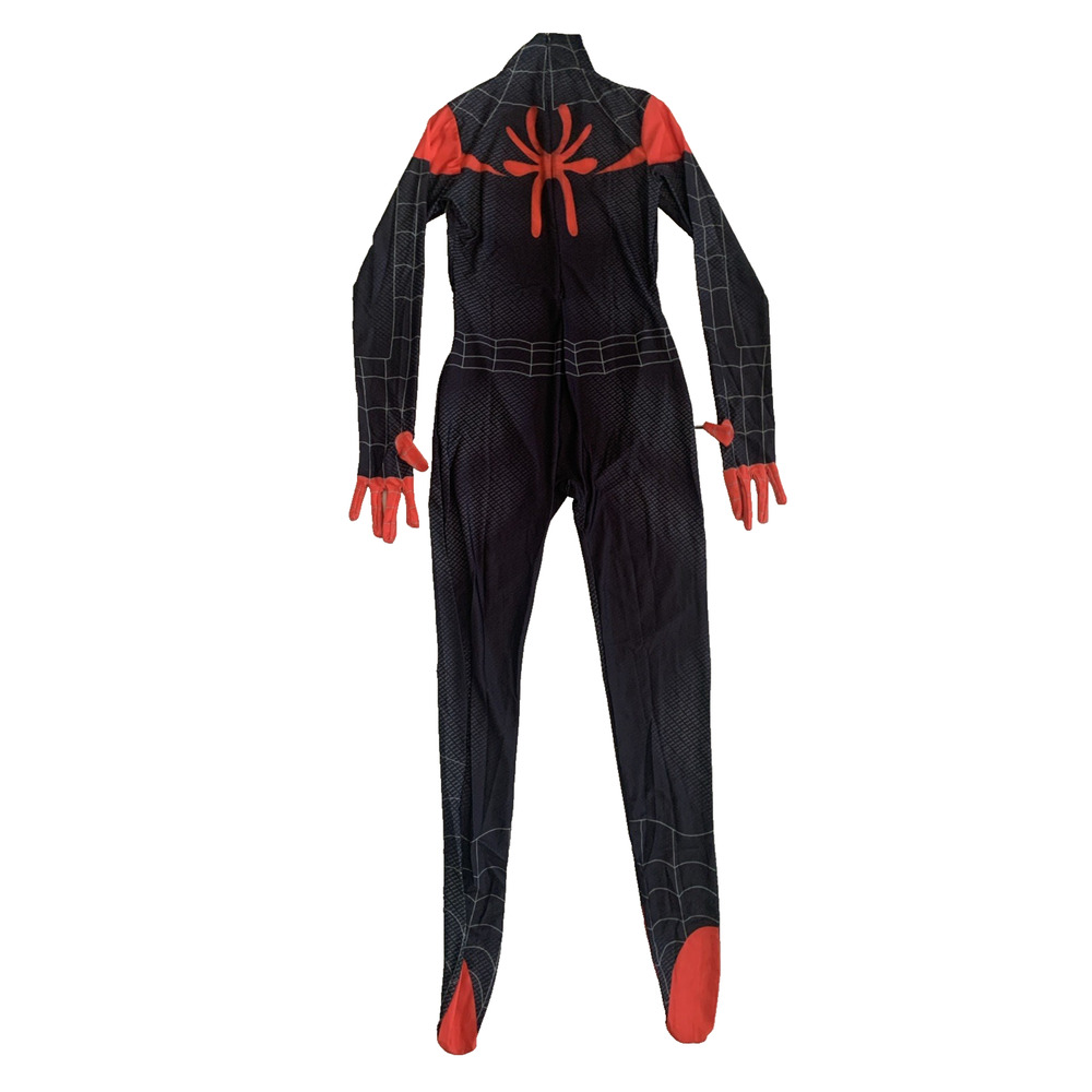 Spiderman Sz S Into the SpiderVerse Miles Jumpsuit Adult/Kids Cosplay Costume - Picture 3 of 16